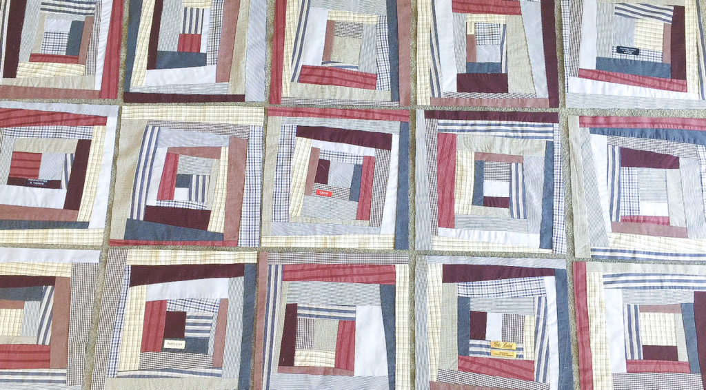 Wonky Log Cabins The Art Of Quilting Green Quilt 2 End Alz