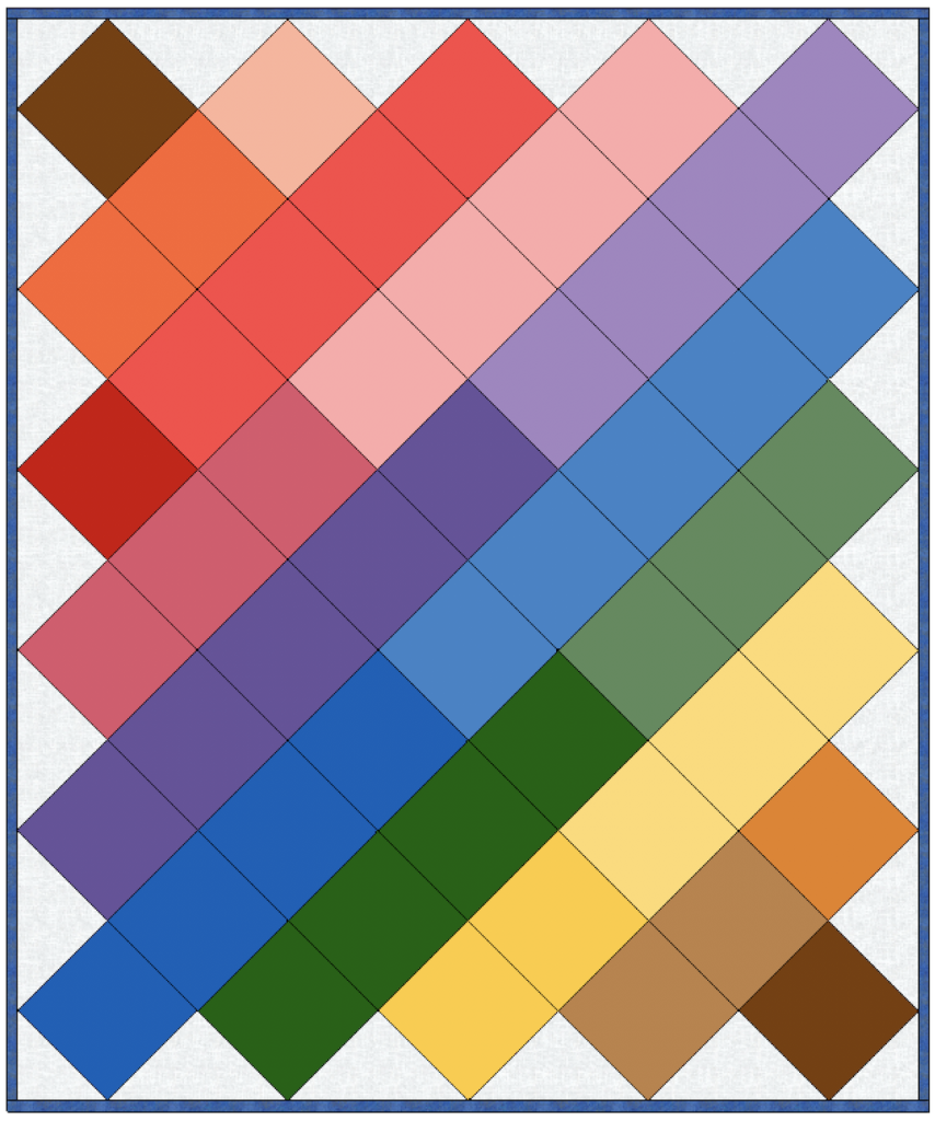 2021 Monthly Color Challenge - September - Quilt 2 End ALZ